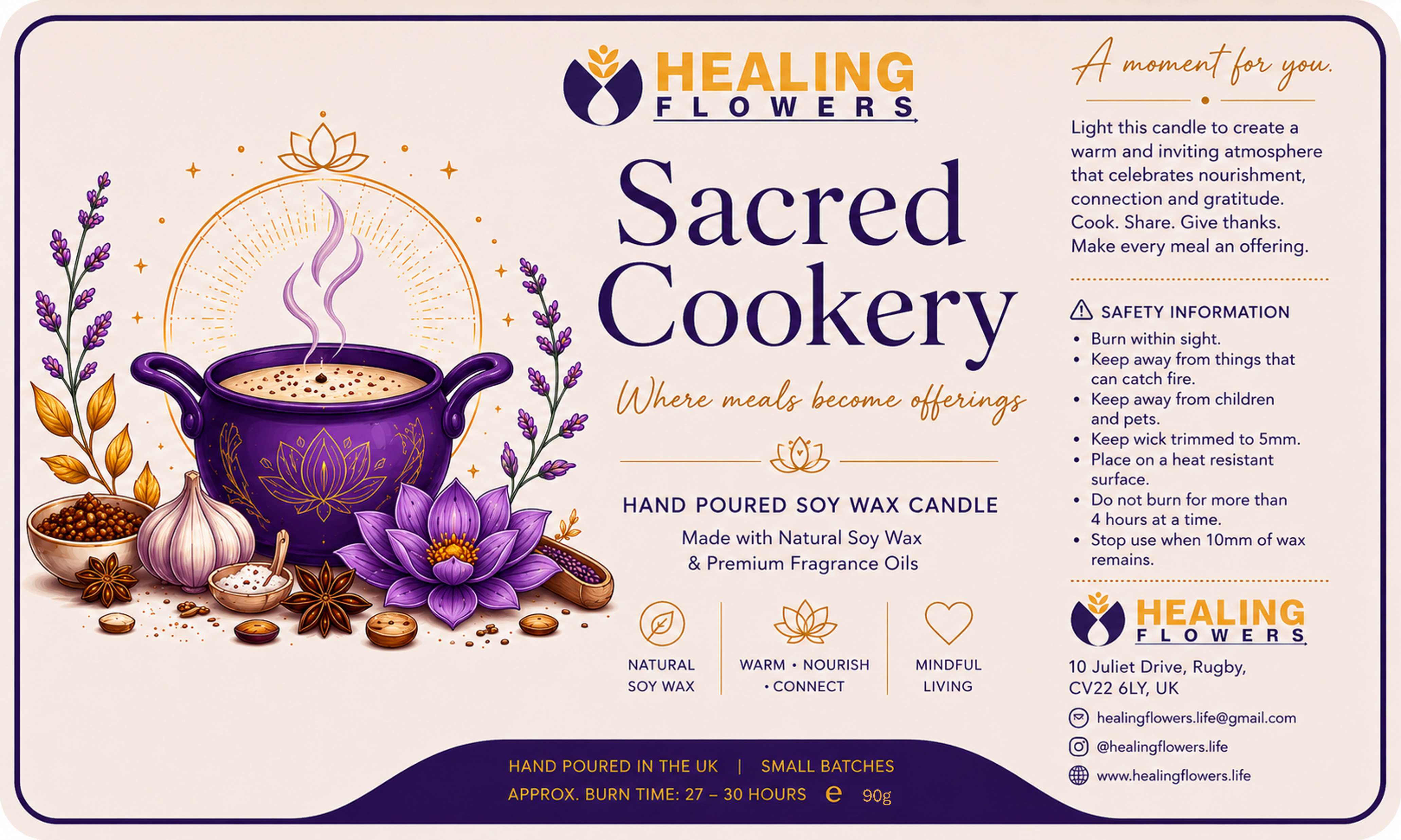 Sacred Cookery Candle
